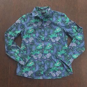 🔴Beautiful Lands Ends Button Up